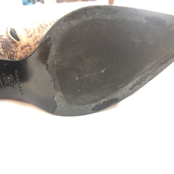 GUC Margaux The Downtown Boot Python Embossed Brown 39.5 - Picture 11 of 16